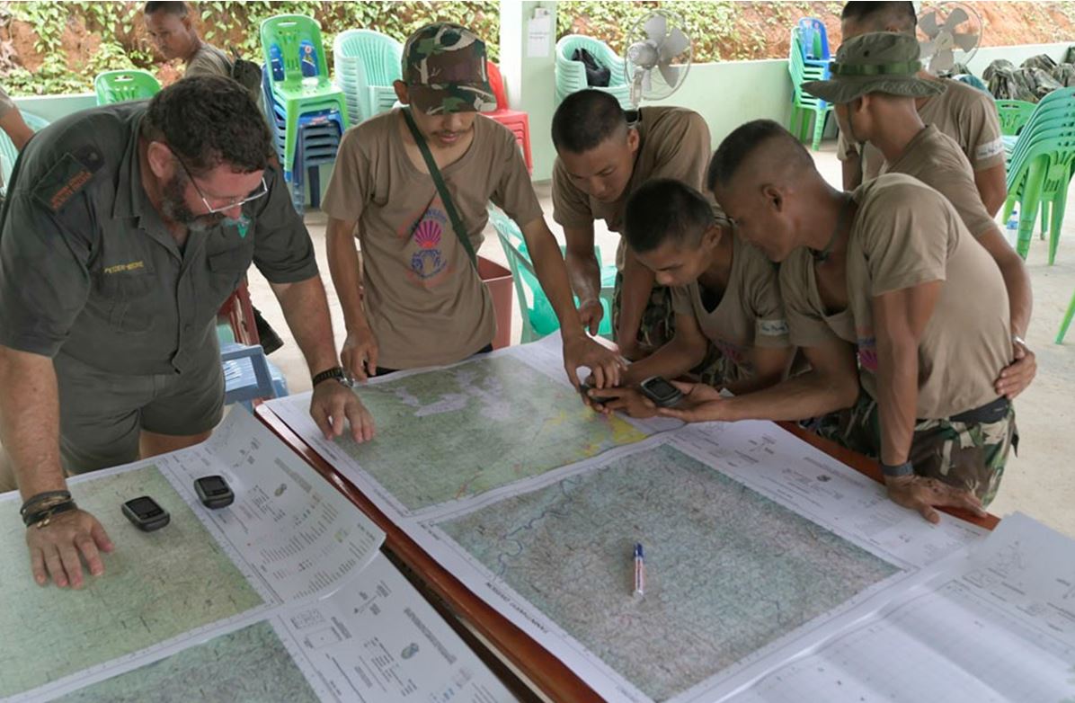Ausbildungscamp Wildlife Protection Besprechung